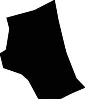 Nyala Shimal Sudan silhouette map vector