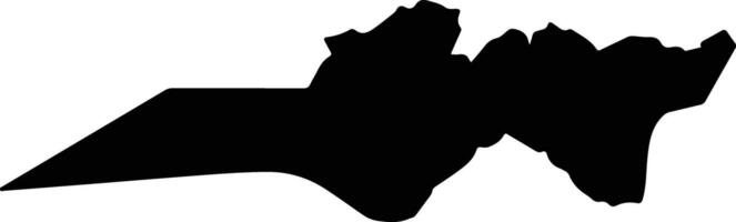Nyando Kenya silhouette map vector