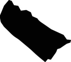Nyaribari Chache Kenya silhouette map vector