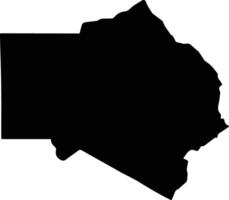 Nyatike Kenya silhouette map vector