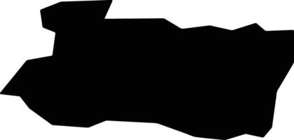 Nyasvizh Belarus silhouette map vector