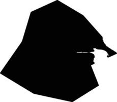Nyborg Denmark silhouette map vector