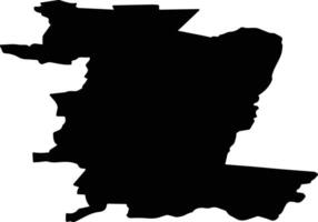 Nyazepetrovsky District Russia silhouette map vector