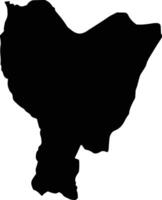 Ocamonte Colombia silhouette map vector