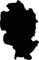 Ocoyucan Mexico silhouette map vector