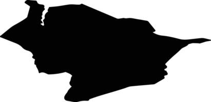 Odda nor Norway silhouette map vector