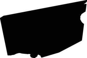 Odder Denmark silhouette map vector