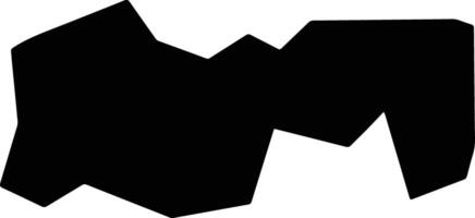 Odo Otin Nigeria silhouette map vector