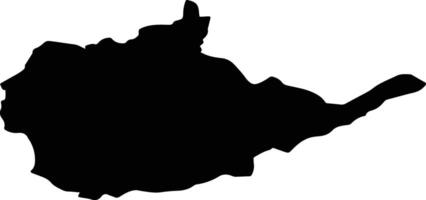 ODORHEIU SECUIESC Romania silhouette map vector