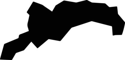 Oe Japan silhouette map vector