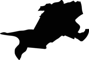 Oegstgeest Netherlands silhouette map vector