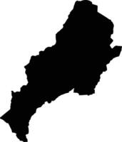 Ogan Komering Ulu Timur Indonesia silhouette map vector