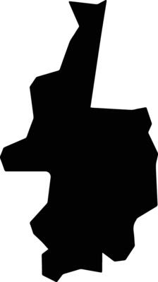 Ogba Egbema Ndoni Nigeria silhouette map