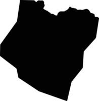 Oghuz District Azerbaijan silhouette map vector