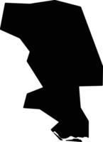 Ogi Japan silhouette map vector