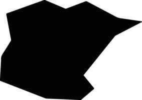 Oglethorpe United States silhouette map vector
