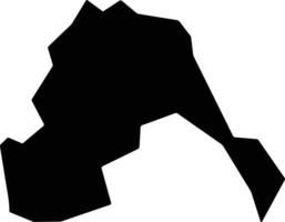 Ogo Oluwa Nigeria silhouette map vector