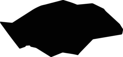 Oguzhan Turkmenistan silhouette map vector