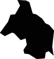 Ohafia Nigeria silhouette map vector