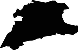 Oirschot Netherlands silhouette map vector