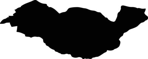 OJDULA Romania silhouette map vector
