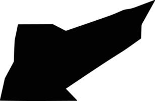Okano Gabon silhouette map vector