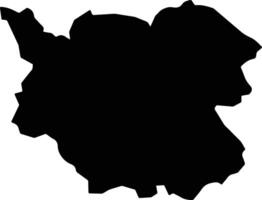 Oke Ta Ra Myanmar silhouette map vector
