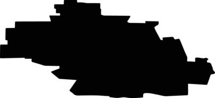 Okoneshnikovsky District Russia silhouette map vector