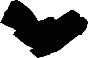 Oldebroek Netherlands silhouette map vector