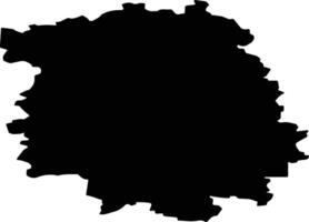 Oleninsky District Russia silhouette map vector