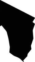 Ompundja Namibia silhouette map vector