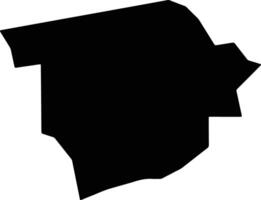 Omundaungilo Namibia silhouette map vector