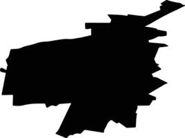 Omutinsky District Russia silhouette map vector