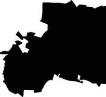 Onayena Namibia silhouette map vector