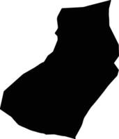 Ongon Mongolia silhouette map vector