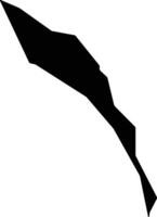 Onotoa Kiribati silhouette map vector
