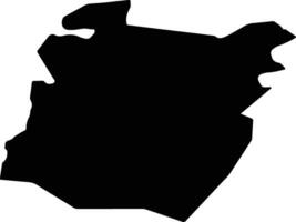 Onsong North Korea silhouette map vector