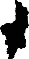 Onzaga Colombia silhouette map vector