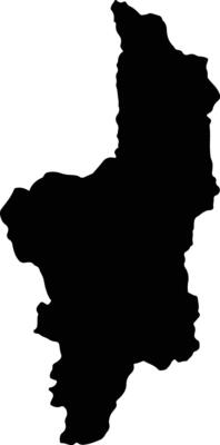 Onzaga Colombia silhouette map