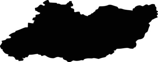 Opochetsky District Russia silhouette map vector