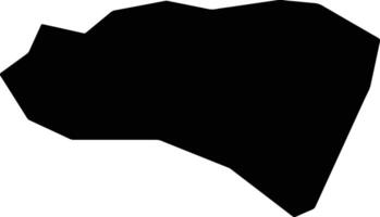 Ora Cyprus silhouette map vector