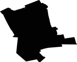 ORBEASCA Romania silhouette map vector