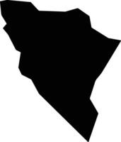 Orelope Nigeria silhouette map vector