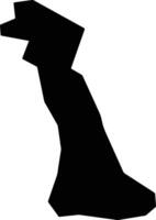 Oriade Nigeria silhouette map vector