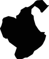 Orhionmwon Nigeria silhouette map vector