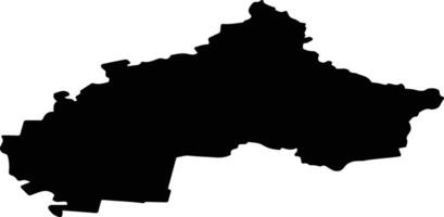 Orichevsky District Russia silhouette map vector