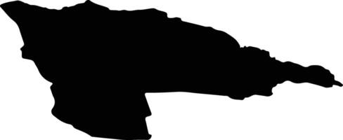 Orissaare vald Estonia silhouette map vector