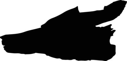 Orkdal nor Norway silhouette map vector