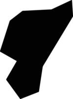 Orolu Nigeria silhouette map vector