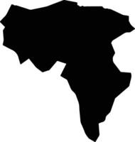 Ortahisar Turkey silhouette map vector